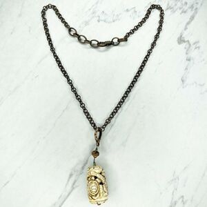 Totem Style Beaded Pendant Boho Necklace